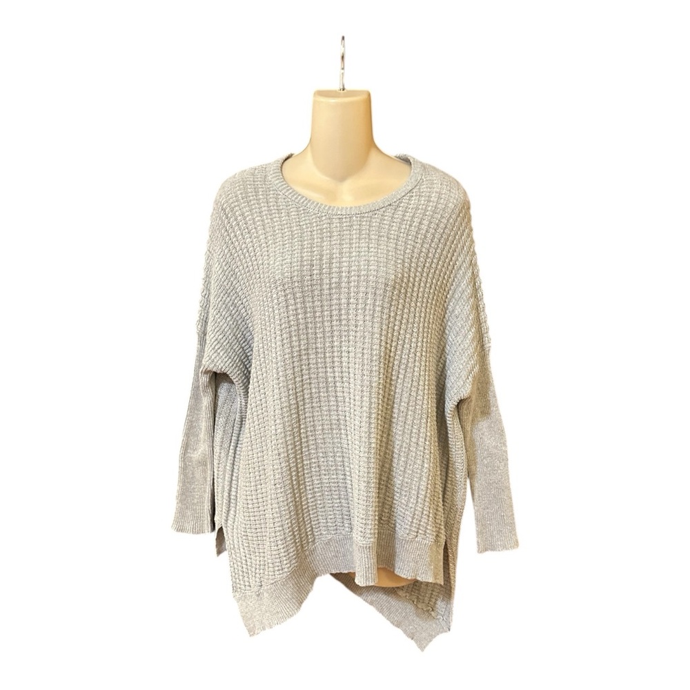 Revolve Sen‎ Asymmetrical Hem Gray Knit Sweater OS